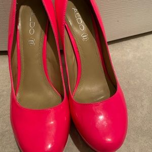 Aldo platform genuine leather shoes